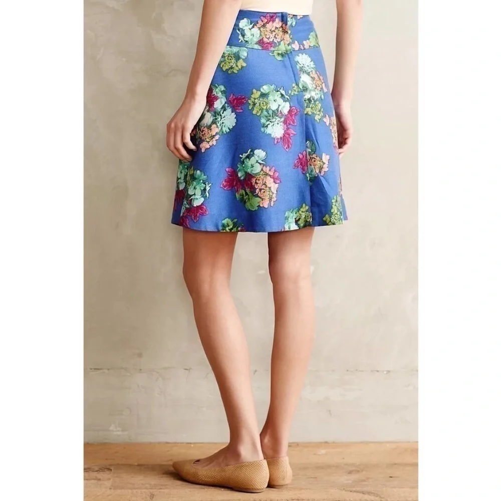 Maeve Garden Days Pleated Mini Skirt